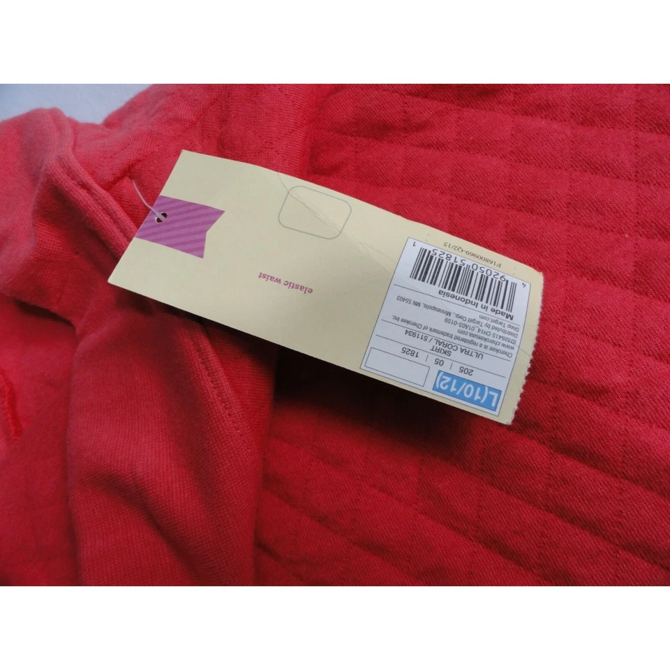 ¡NUEVO! Falda Patinadora Acolchada Color Coral Cherokee - Niñas Talla L Grande 10/12 Foto 4 de 4