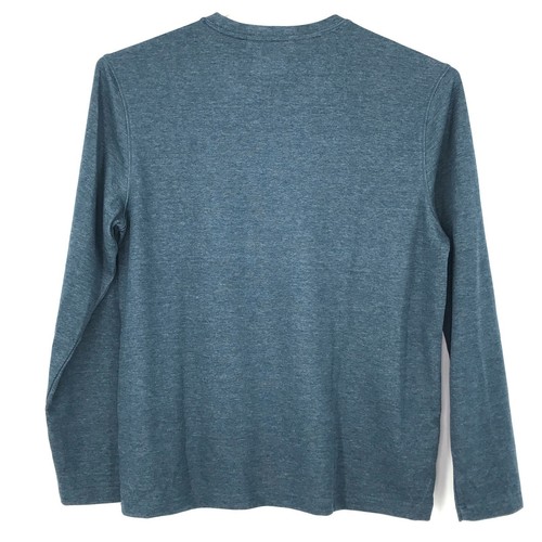 Mondetta Mens Shirt Large Blue Long Sleeve Pullover Casual Outdoor