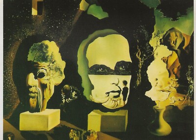 Postcard Salvador Dali ''The Three Ages'' 1940 Salvador Dali Museum Florida Unused