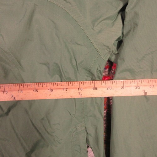 The North Face Rain Jacket Hyvent Youth XL Green Lightweight Hid Hood Ripstop - Picture 10 of 16