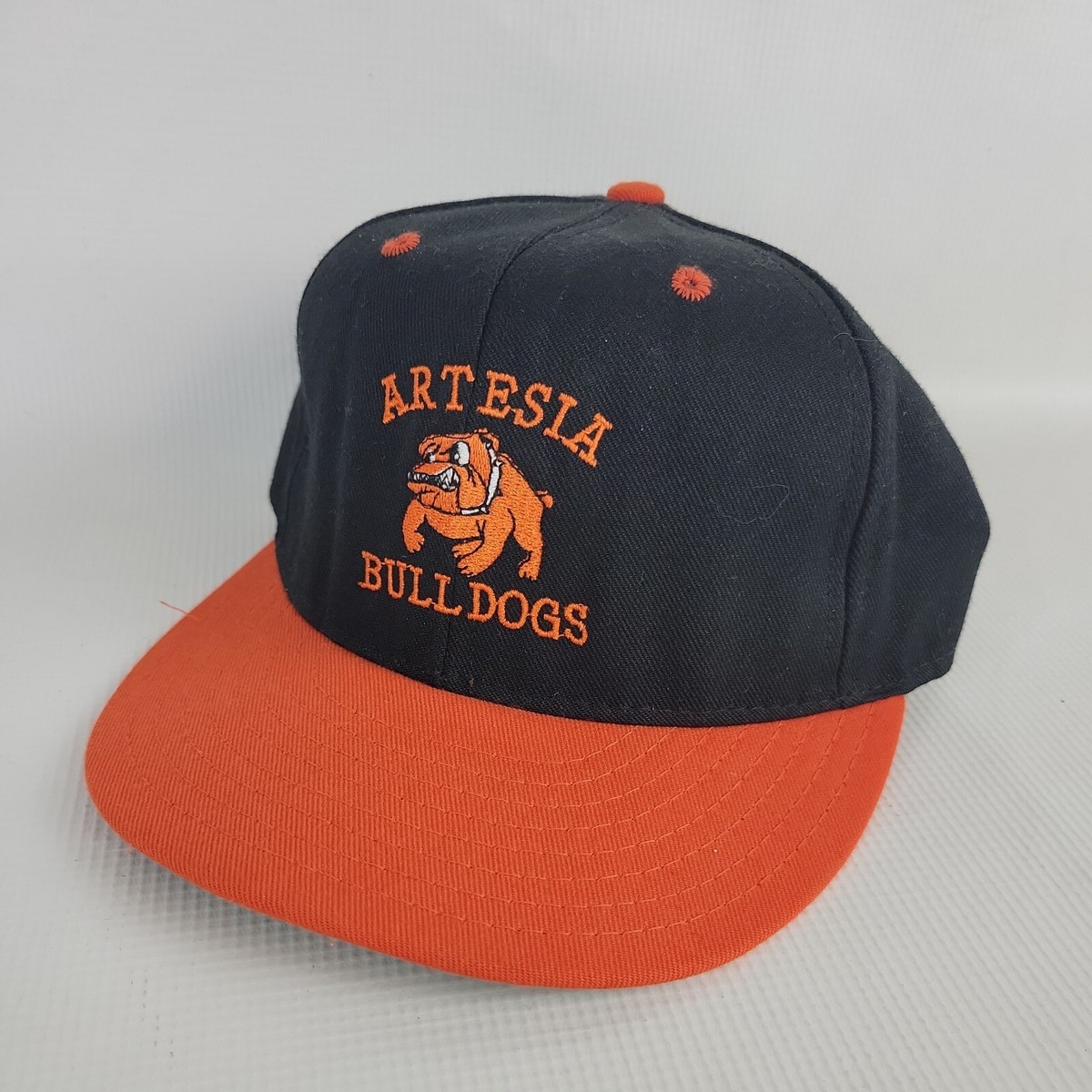 Artesia Bulldogs Youth Hat Baseball Cap 6 7/8 Black Orange H010 | eBay