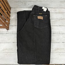 Vintage Wrangler MOM Jeans Black High Waisted Women Size 16x32 IRR BMBKM USA