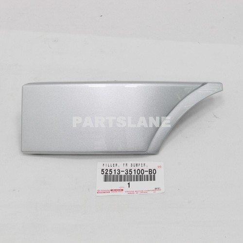Genuine OEM Toyota Front Bumper Filler – Silver – Fits FJ Cruiser 2007-2014 – LH Side 52513-35100-B0