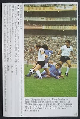# 43 WM 1970 BRD - Italien 3:4 Gerd Müller Uwe Seeler Huberty Album Sammler Bild