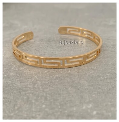 Bracelet Jonc Ajouré En Or Jaune 18 Carats - État Impeccable