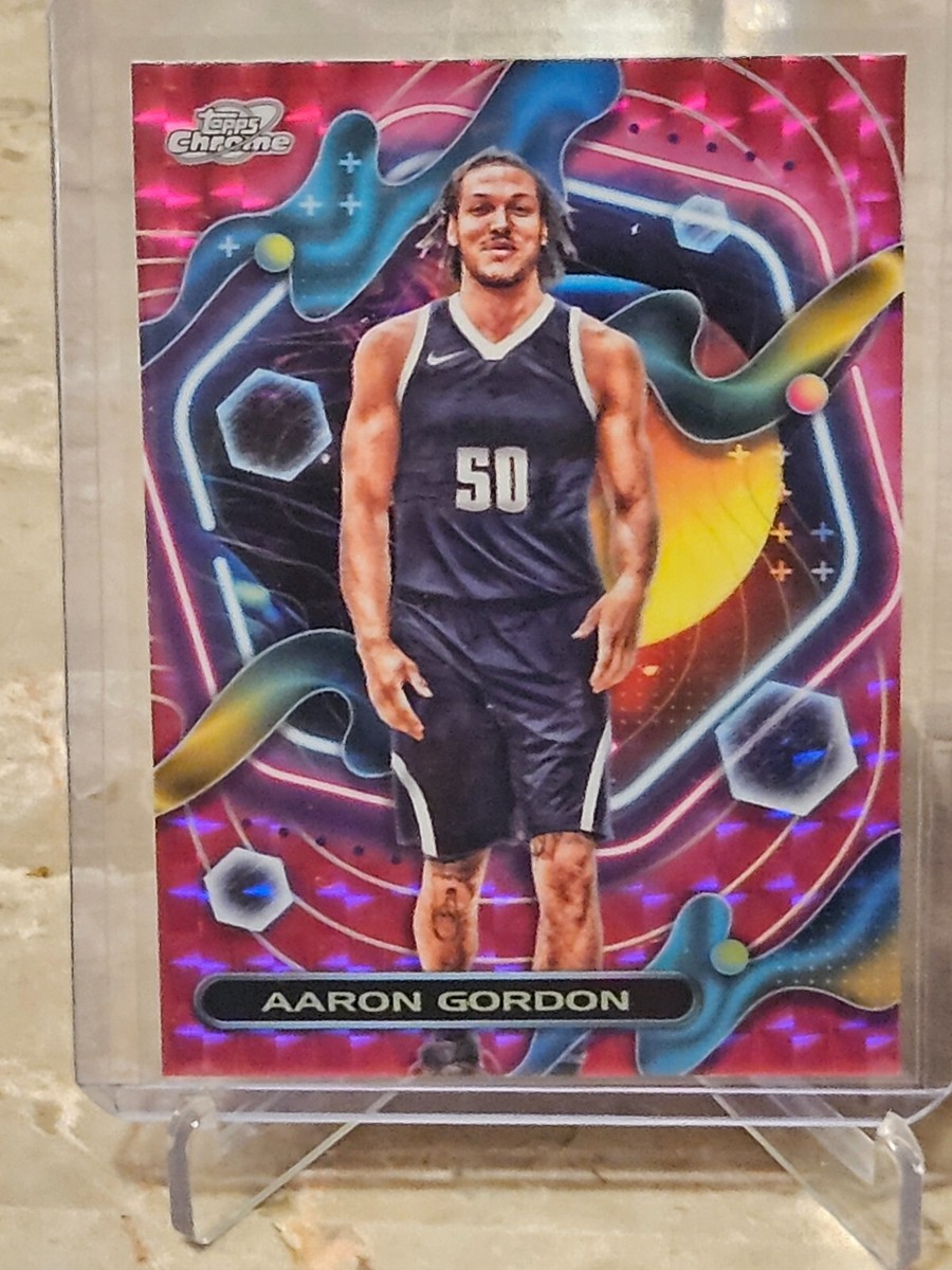2023-2024 Topps Cosmic Chrome #36 Aaron Gordon Pink Galaxy