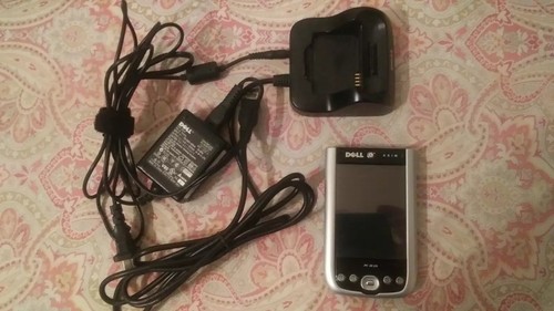 Dell Axim X50 PDA Windows Mobile W/Charger Stylus USB Cable