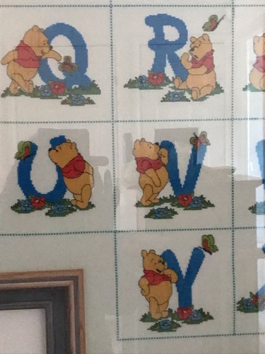 A5-A30 Winnie the Pooh cross stitch COMPLETE Pooh Alphabet Charts - Picture 10 of 10