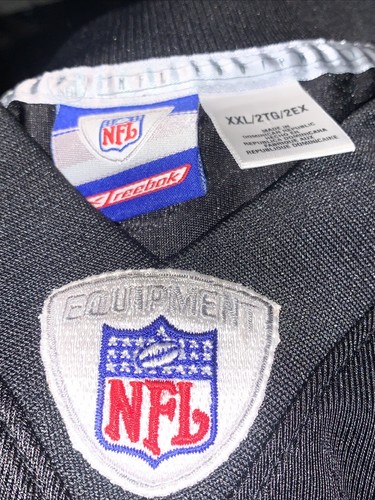 Maglia Oakland/Las Vegas Raiders NFL Reebok nera/argento Jerry Rice 80 taglia 2XL - Foto 4 di 6
