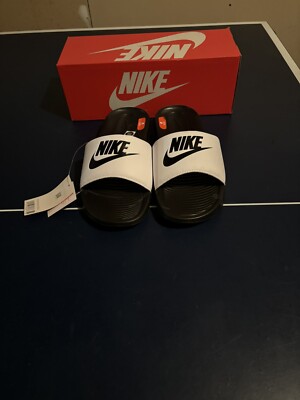 NEW Men's Nike Victori One Slide Black/Black-White (CN9675 005)-Never Worn