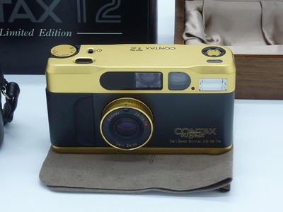 Mint+Rare!! ]CONTAX Contax T2 Gold 60th anniversary model with a 