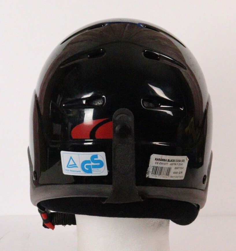 Casco Salomon Karamba nero taglia XS 53 54 cm EN 1077 ASTM F2040 sci snowboard