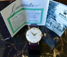 A STUNNING VINTAGE 1969 GENTS ROLEX PRECISION 9k SOLID GOLD WITH ORG GUARANTEE