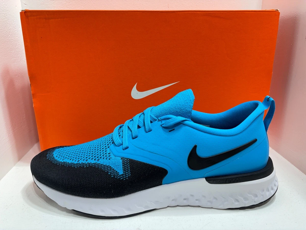 Nike Odyssey React 2 Flyknit Shoes Mens Size 10.5 Blue Running Comfort Walking Nike Odyssey React 2 Flyknit Blue Lagoon for Sale  main image 4