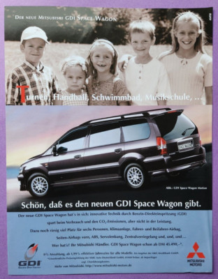 1st Mitsubishi GDI Space Wagon Motion Ad Advertising 1998