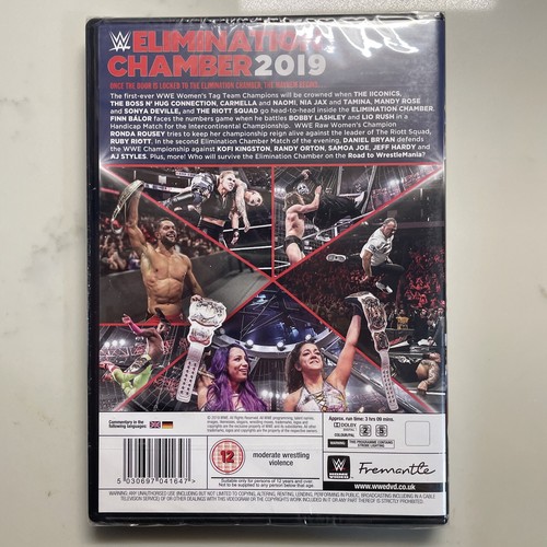 WWE Wrestling DVD - Elimination Chamber 2019 - NEW - Bryan Kofi Orton Joe - Picture 2 of 4