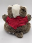 CHELSEA TEDDY BEAR CO Wisconsin BADGER 6" Plush Badgers Red Shirt White Brown — photo 3