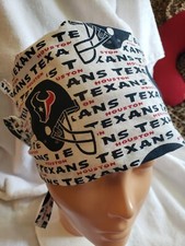 HOUSTON TEXANS Handmade SURGICAL SCRUB CAPS