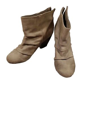 Sugar Chunky Heeled Ankle Boots Womens Sz 8.5 Gray