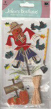 Jolee's Boutique 3-D PUMPKIN PICKING Scarecrow Autumn Theme 70162 Fast FREE Ship
