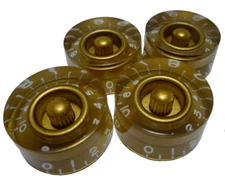 MADE IN JAPAN speed knobs for gibson lespaul Embossed gold metric Set