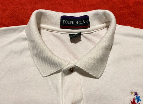 Vintage Dolphin Cove Sommer Olympische Spiele Atlanta 1996 Herren Poloshirt Größe L USA - Bild 5 von 16