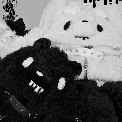 ✓ GLOOMY bear x DimMoire Fleece Hoodie Boa Parka black ✓ GLOOMY bear x DimMoire Fleece Hoodie Boa Parka black