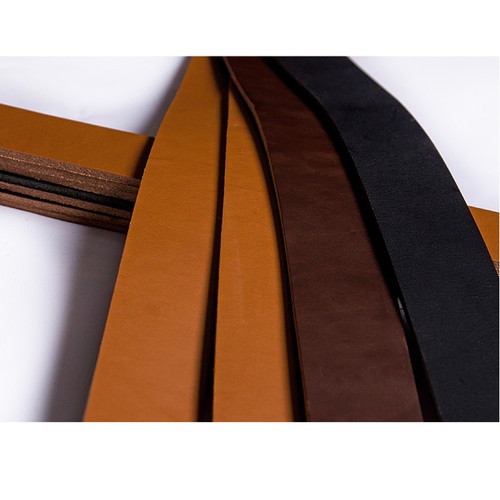 Blank Genuine Leather Belt Strap NO Buckle Cow Hide DIY 3.5mm Thick 38mm W Brown - Picture 8 of 8