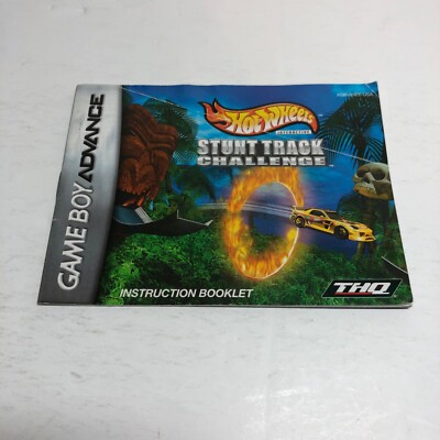 Hot Wheels Stunt Track Challenge Instruction Booklet (Game Boy