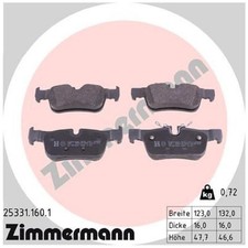 Satz Bremsbeläge Bremsklötze hinten für Mini F56 F66 F54 F60 | 24372634