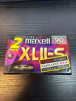 MAXELL XL II-S 90 BLACK MAGNETITE 2 PACK 