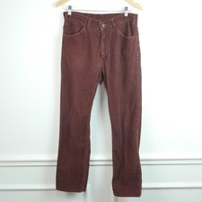 Vintage Levis 514 Corduroy Pants Straight Fit 31 x 28 White Tab USA Brown