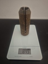 Große Spannhülse / Spannbuchse aus Stahl – geschlitzt – Innengewinde – alt