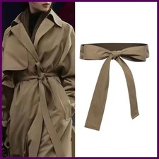 Adjustable Trench Coat Belt Ribbon Sash Waist Strap Windbreaker Accessory