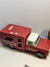 Vintage Nylint Rescue Emergency Chevy Truck Red 1970s Metal USA MADE