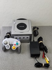 Nintendo GameCube Console DOL-101 Silver Bundle Authentic Good Condition Tested