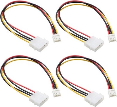 4 Pack Molex to Floppy Adapter 4 Pin IDE to 4P FDD Hard Drive Power Supply Cable