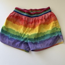 Stella McCartney Girls shorts Size 6 Rainbow Elastic Pull On Pockets Athletic