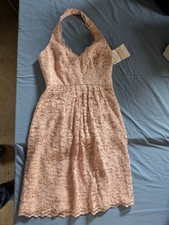 Womens David's Bridal Dress sz 4 NWT!! Halter style, pretty and elegant!