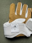 Bruce Bolt 2020 Premium Pro Short Cuff White Batting Gloves, Youth Medium — photo 6