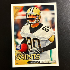 Topps 2010 Topps Jimmy Graham Rookie Card #265 New Orleans Saints Base. rookie card picture