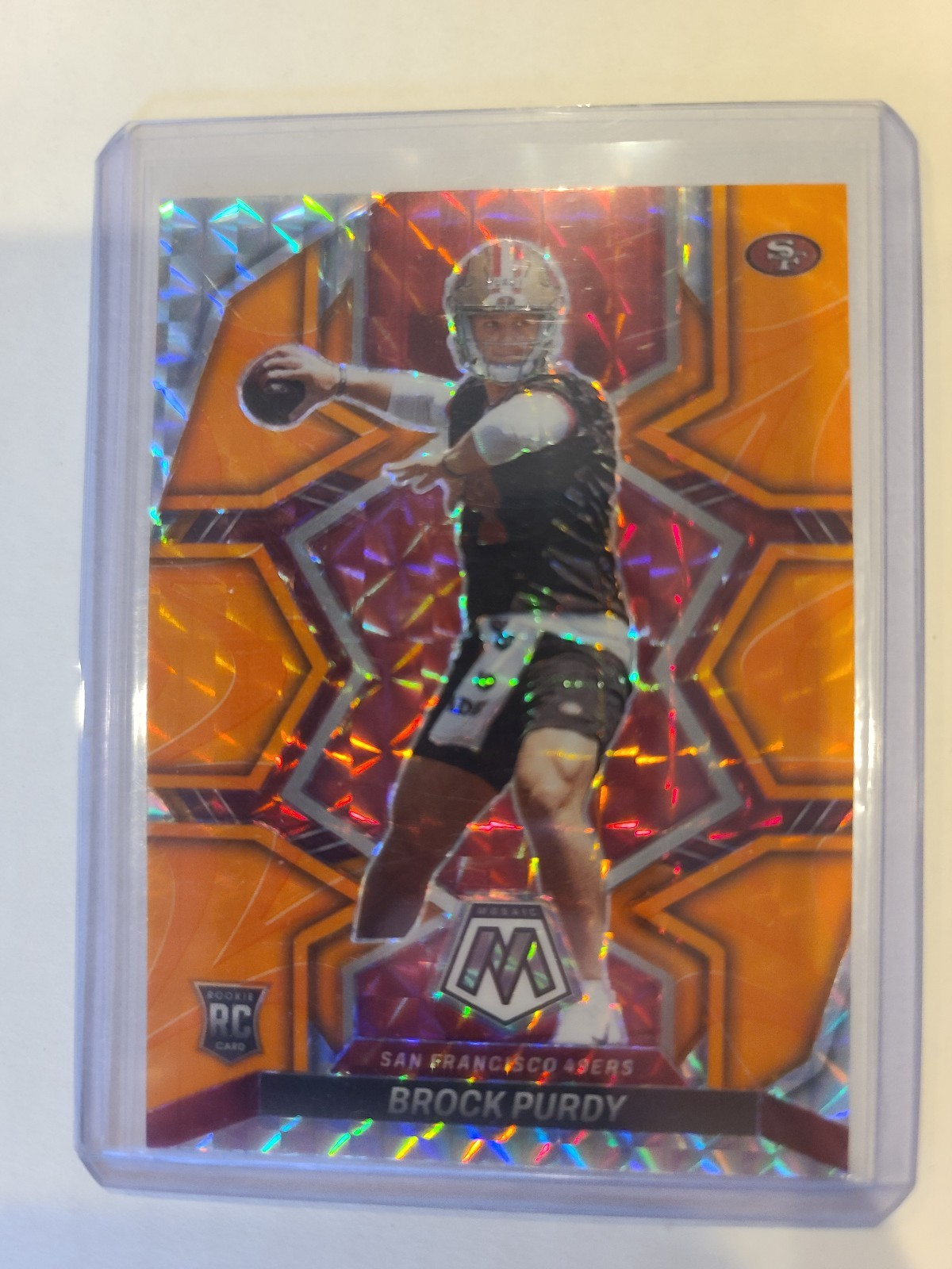 BROCK PURDY 2022 Panini Mosaic Orange Reactive Prizm RC Rookie #367 Iowa State