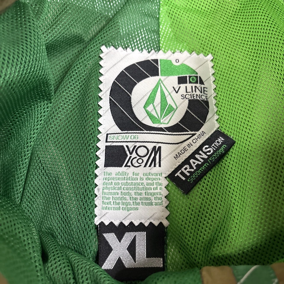 Pantalones de Nieve Volcom Para Hombre XL Marrón Skii Snowboard 06 V Line Science Cargo Foto 3 de 4