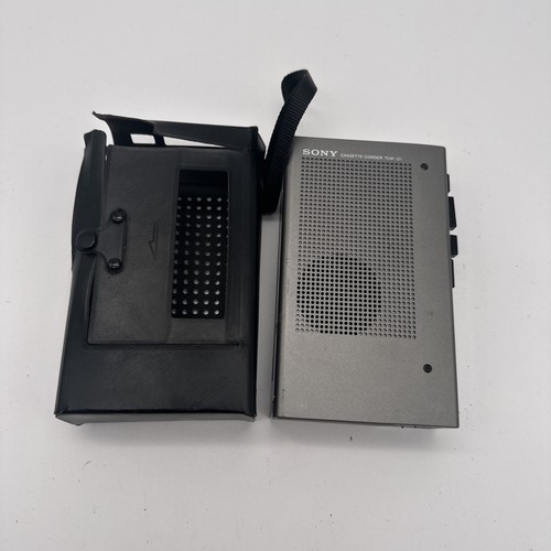 Vintage Sony Cassette-Corder TCM-121 with Cover Portable Tape Player