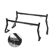 Non-Drilling Truck Rack, Heavy Duty Steel Extendable Truck Bed Ladder Rack, F...