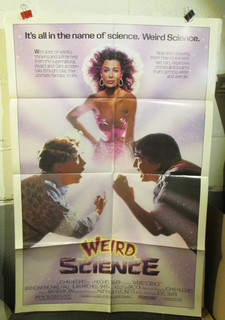 1985 WEIRD SCIENCE movie poster 27x41 John Hughes Kelly LeBrock