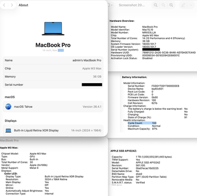 Apple MacBook Pro 2023 14 Inch M3 Max 1TB SSD 36GB RAM 30C GPU