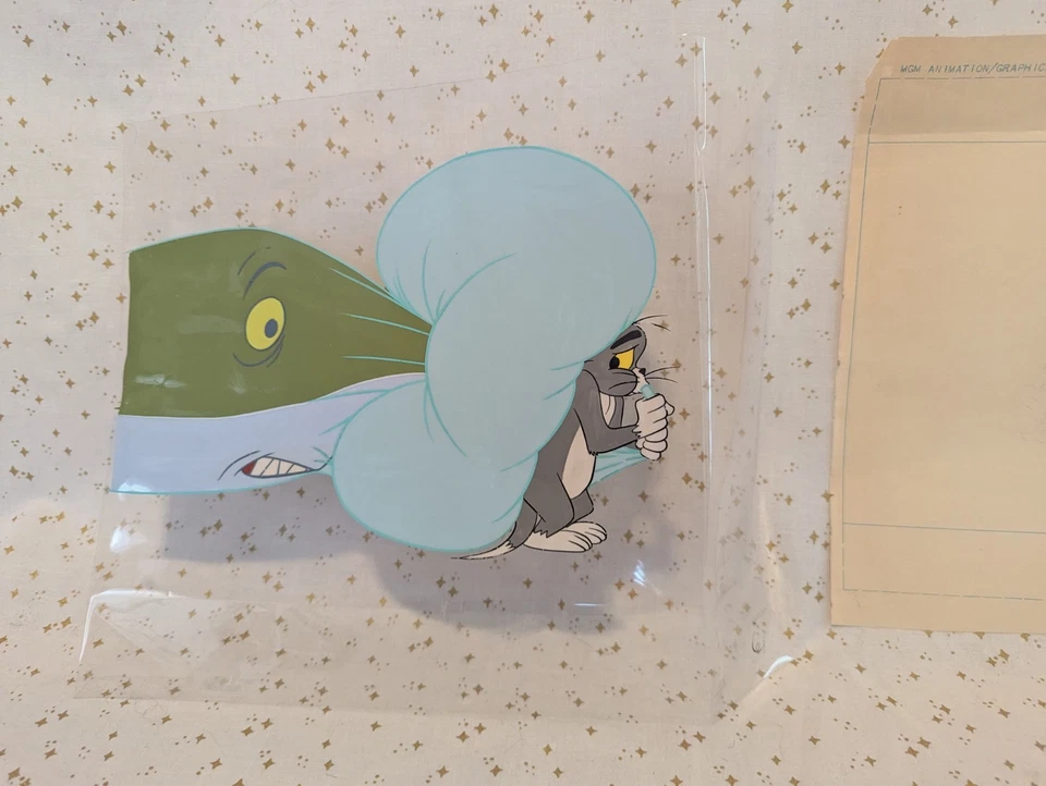 VTG MGM Tom And Jerry Animation Cel With Pencil Drawing Chuck Jones Filet Meow - Image 4 of 4