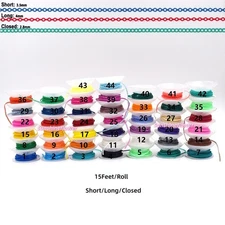 Dental Orthodontic Power Chains Elastic Rubber Braces Bands Short/Long/Close