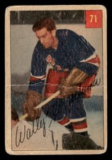 1954 PARKHURST WALLY HERGESHEIMER 71 FAIR SET BREAK HOCKEY NEW YORK RANGERS